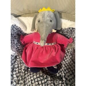 Vintage Gund Babar Queen Celeste Plush 18"  1989